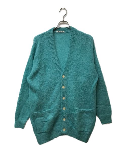 AURALEE（オーラリー）AURALEE (オーラリー) BRUSHED SUPER KID MOHAIR KNIT LONG CARDIGAN スカイブルー サイズ:Sの古着・服飾アイテム