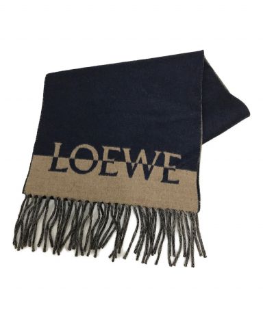 [中古]LOEWE(ロエベ)のメンズ ファッション小物 バイカラーカシミア混マフラー