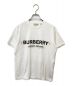 BURBERRY（バーバリー）の古着「ダブルロゴプリントTシャツ」｜ホワイト