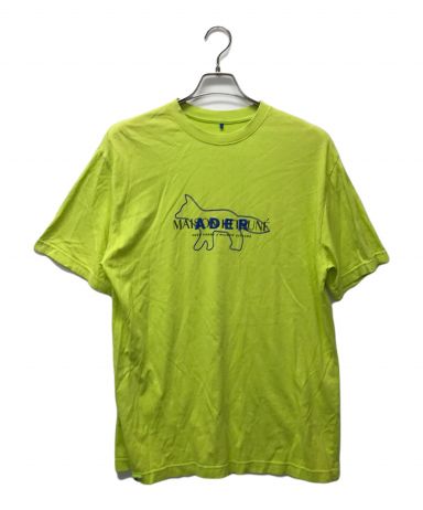 【中古・古着通販】ADER error (アーダーエラー) MAISON KITSUNE (メゾンキツネ) コラボクルーネックロゴTシャツ グリーン  サイズ:3｜ブランド・古着通販 トレファク公式【TREFAC FASHION】スマホサイト