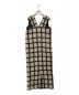 Louren (ローレン) geometric jacquard pencil dress（ジオメトリックジャガードペンシルドレス） ブラック×ベージュ サイズ:M：21000円