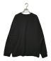 ATON (エイトン) Garment Dyed Urake Oversized Pullover ブラック サイズ:06 未使用品：15800円