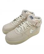 NIKE×stussyナイキ×ステューシー）の古着「AIR FORCE 1 MID FOSSIL」｜ベージュ