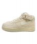 NIKE (ナイキ) stussy (ステューシー) AIR FORCE 1 MID FOSSIL ベージュ サイズ:US9 未使用品：22800円