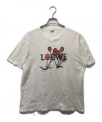 LOEWEロエベ）の古着「ハーバリウムロゴ刺繍Tシャツ」｜ホワイト