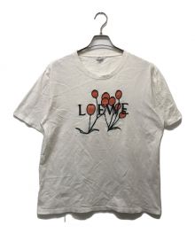 LOEWE（ロエベ）の古着「ハーバリウムロゴ刺繍Tシャツ」｜ホワイト