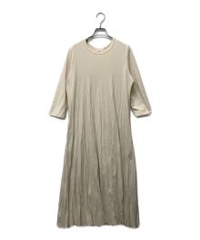 Ron Herman（ロンハーマン）の古着「Wrinkle Pleats Long Sleeve Dress」｜ベージュ