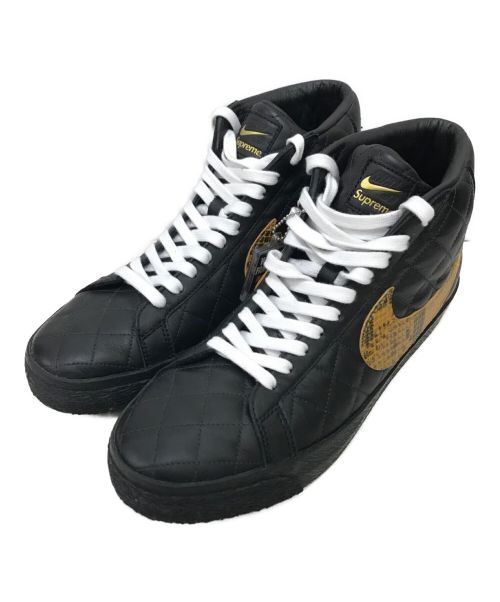 NIKE SB（ナイキエスビー）NIKE SB (ナイキエスビー) Supreme (シュプリーム) SB ZOOM BLAZER MID QS ブラック サイズ:US9.5の古着・服飾アイテム