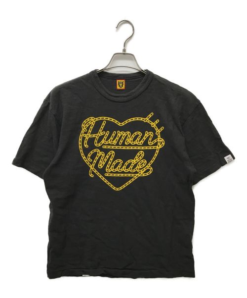 HUMAN MADE（ヒューマンメイド）HUMAN MADE (ヒューマンメイド) ハートロゴTシャツ グレー サイズ:Lの古着・服飾アイテム