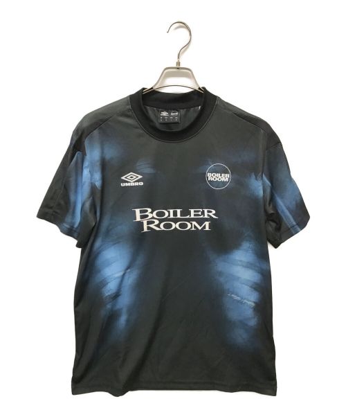 BOILER ROOM（ボイラールーム）BOILER ROOM (ボイラールーム) UMBRO (アンブロ) コラボFootball Jersey ブラック×ブルー サイズ:Lの古着・服飾アイテム