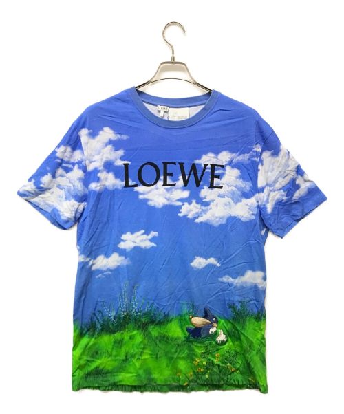 LOEWE（ロエベ）LOEWE (ロエベ) STUDIO GHIBLI (スタジオジブリ) コラボランドスケープTシャツ ブルー サイズ:Lの古着・服飾アイテム