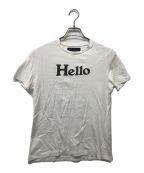 MADISON BLUEマディソンブルー）の古着「HelloクルーネックTシャツ」｜ホワイト