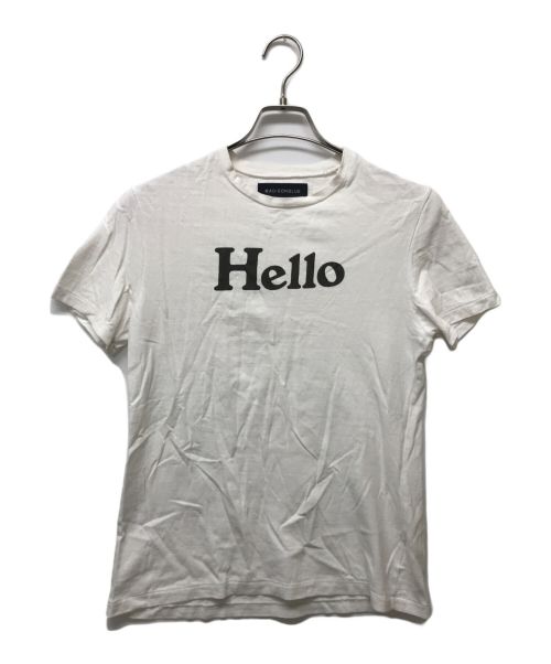 MADISON BLUE（マディソンブルー）MADISON BLUE (マディソンブルー) HelloクルーネックTシャツ ホワイト サイズ:SIZE 01の古着・服飾アイテム