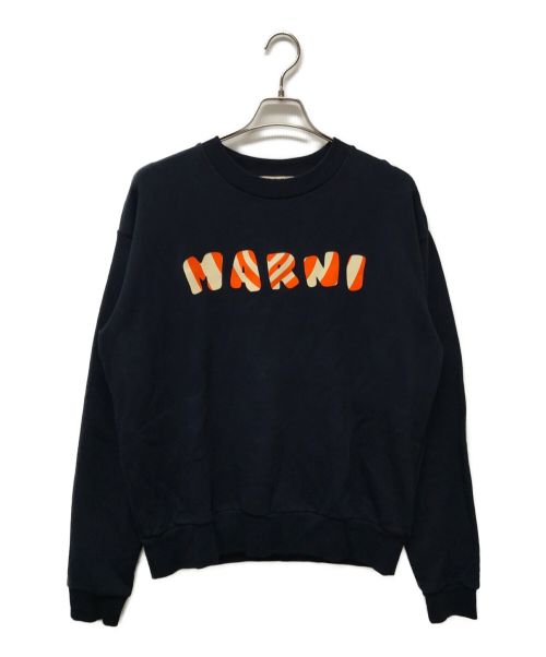 MARNI（マルニ）MARNI (マルニ) ロゴスウェット ネイビー サイズ:50の古着・服飾アイテム