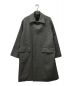 AURALEE（オーラリー）の古着「DOUBLE FACE CHECK SOUTIEN COLLAR COAT」｜グレー