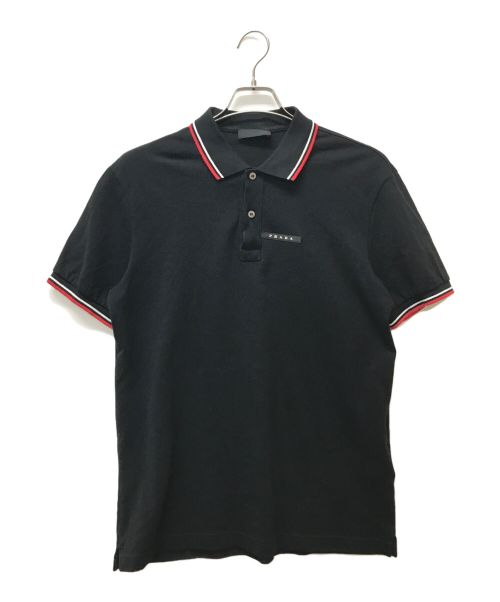 PRADA SPORTS（プラダスポーツ）PRADA SPORTS (プラダスポーツ) ポロシャツ ブラック サイズ:Lの古着・服飾アイテム