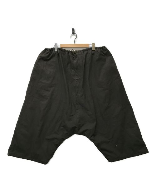 Yohji Yamamoto pour homme（ヨウジヤマモト プールオム）Yohji Yamamoto pour homme (ヨウジヤマモト プールオム) ウエスト紐コットンサルエルパンツ ブラウン サイズ:3の古着・服飾アイテム