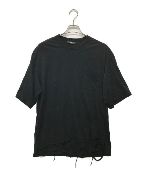 UNDERCOVER（アンダーカバー）UNDERCOVER (アンダーカバー) ダメージ加工Tシャツ ブラック サイズ:SIZE 2の古着・服飾アイテム