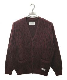 WACKO MARIA（ワコマリア）の古着「Mohair Knit Jacquard Cardigan」｜バーガンディー