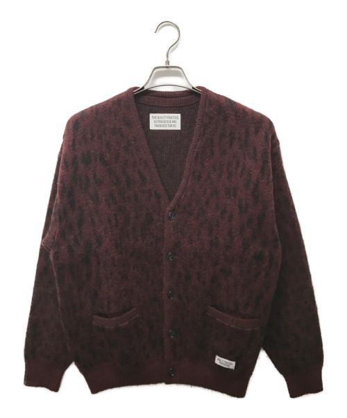 WACKO MARIA（ワコマリア）WACKO MARIA (ワコマリア) Mohair Knit Jacquard Cardigan バーガンディー サイズ:Sの古着・服飾アイテム