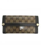 GUCCIグッチ）の古着「GGクリスタルレザーウォレット」