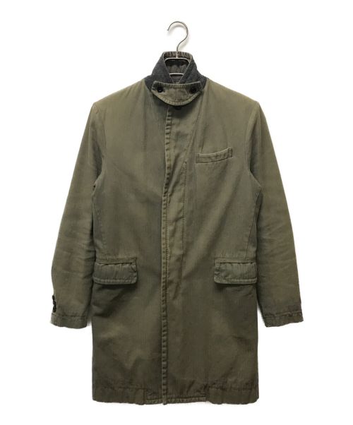 sacai（サカイ）sacai (サカイ) ヘリンボーンコットンチェスターコート オリーブ サイズ:1の古着・服飾アイテム