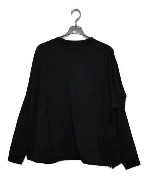 UNTRACE（アントレース）UNTRACE (アントレース) BOX STRETCH SMOCK 2 L/S ブラック×シルバー サイズ:2の古着・服飾アイテム