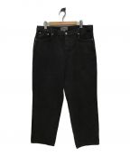 stussyステューシー）の古着「WASHED CANVAS BIG OL JEANS」｜ブラック