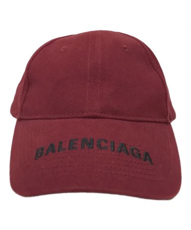 【中古・古着通販】BALENCIAGA (バレンシアガ) ロゴ刺繍キャップ