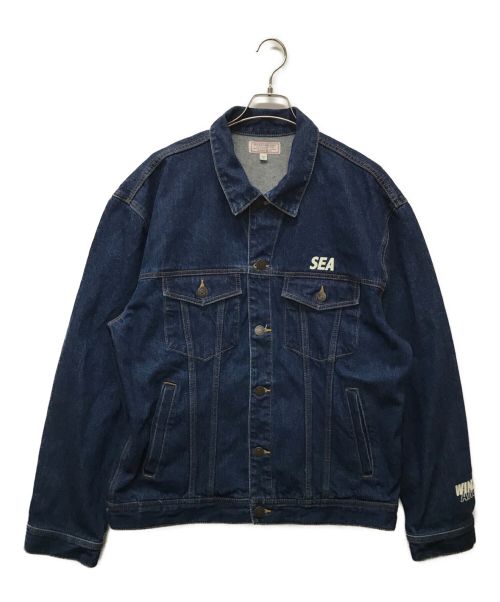 GUESS（ゲス）GUESS (ゲス) WIND AND SEA (ウィンダンシー) OVERSIZE DEINM JACKET インディゴ サイズ:XLの古着・服飾アイテム