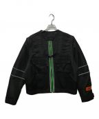 HERON PRESTONヘロンプレストン）の古着「BLACK UTILITY JACKET」｜ブラック