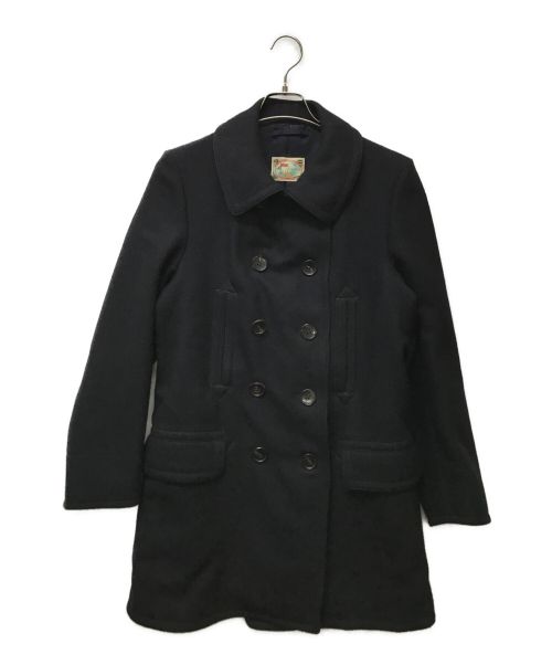 RING JACKET（リングジャケット）RING JACKET (リングジャケット) ロングPコート ネイビー サイズ:Mの古着・服飾アイテム