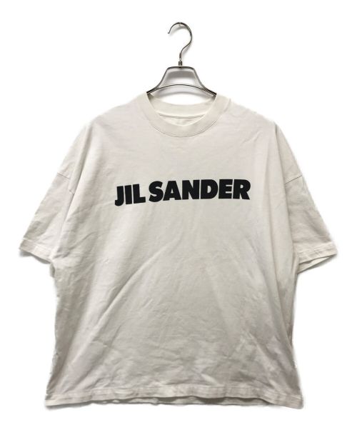 JIL SANDER（ジルサンダー）JIL SANDER (ジルサンダー) ロゴプリントTシャツ ホワイト サイズ:Lの古着・服飾アイテム