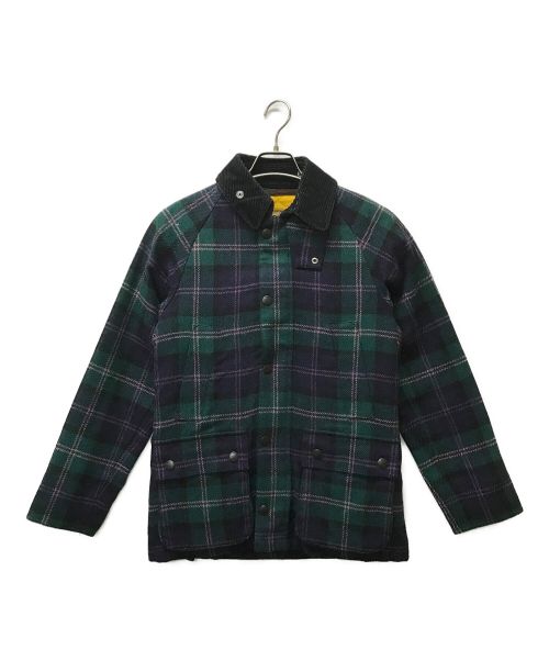 Barbour（バブアー）Barbour (バブアー) ビデイル ウールジャケット ネイビー×グリーン サイズ:34の古着・服飾アイテム