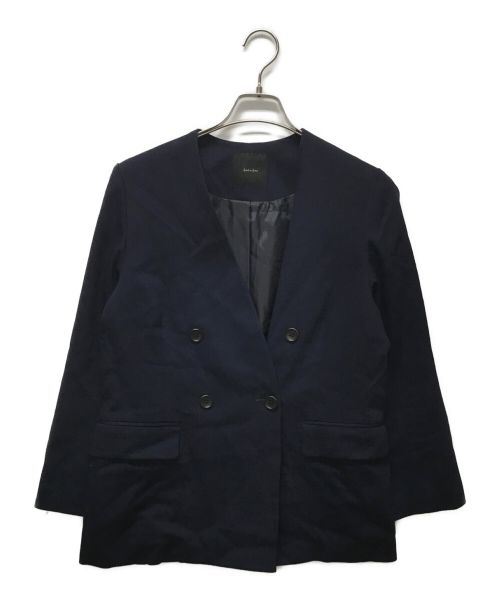 Spick and Span（スピックアンドスパン）Spick and Span (スピックアンドスパン) オックスVカラージャケット ネイビー サイズ:36の古着・服飾アイテム