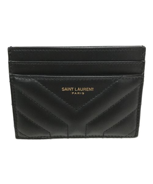 Saint Laurent Paris（サンローランパリ）Saint Laurent Paris (サンローランパリ) カードケース ブラックの古着・服飾アイテム