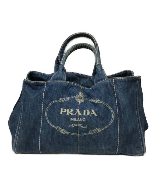 PRADA（プラダ）PRADA (プラダ) カナパデニムトートバッグ インディゴの古着・服飾アイテム