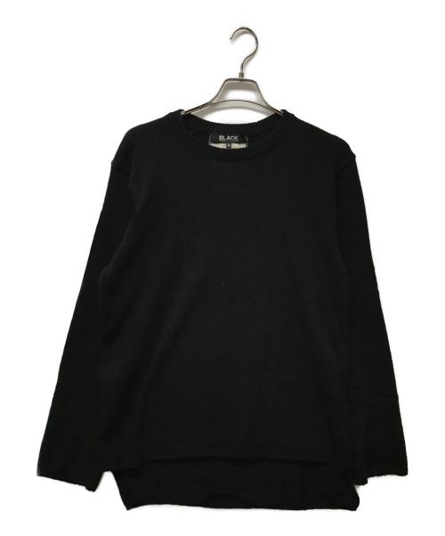 BLACK COMME des GARCONS（ブラック コムデギャルソン）BLACK COMME des GARCONS (ブラック コムデギャルソン) バックラインニット ブラック サイズ:XLの古着・服飾アイテム