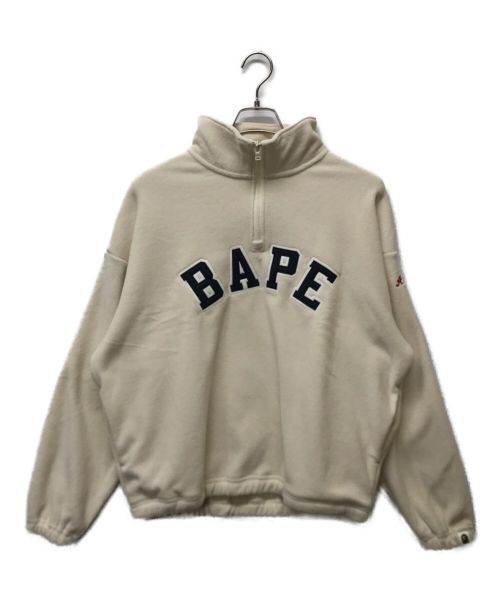 A BATHING APE（アベイシングエイプ）A BATHING APE (アベイシングエイプ) フリースジャケット ホワイト サイズ:Sの古着・服飾アイテム