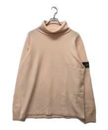 STONE ISLAND（ストーンアイランド）の古着「タートルネックニット」｜ライトピンク