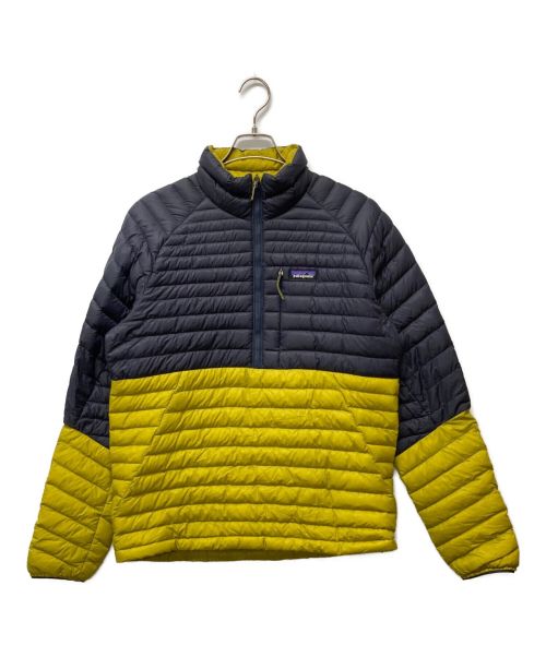 Patagonia（パタゴニア）Patagonia (パタゴニア) アルプライト・ダウン・プルオーバー ネイビー×グリーン サイズ:Mの古着・服飾アイテム