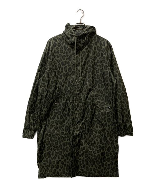 stussy（ステューシー）stussy (ステューシー) レオパードフーデッドコート カーキ サイズ:Lの古着・服飾アイテム