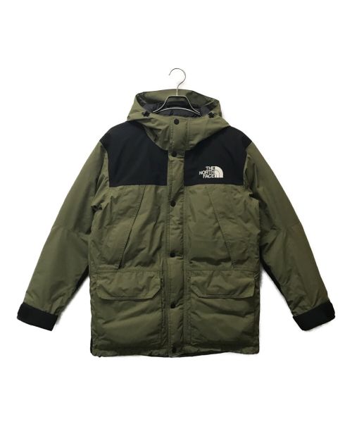 THE NORTH FACE（ザ ノース フェイス）THE NORTH FACE (ザ ノース フェイス) マウンテンダウンジャケット ブラック×カーキ サイズ:Mの古着・服飾アイテム