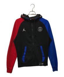 JORDAN×Paris Saint-Germain（ジョーダン×パリ・サン ジェルマン）の古着「ジップパーカー」｜ブラック