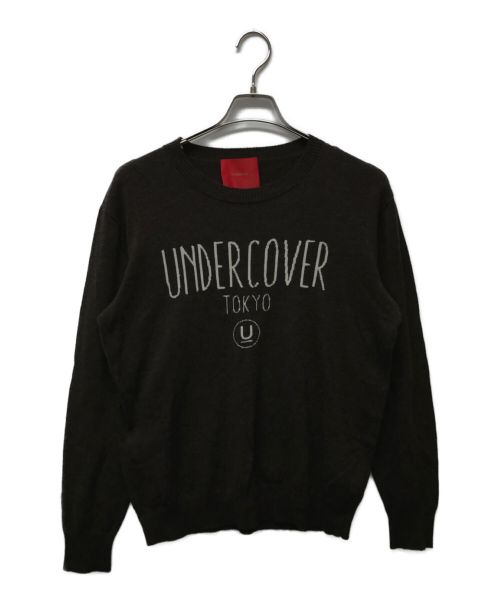 UNDERCOVER（アンダーカバー）UNDERCOVER (アンダーカバー) UC TOKYO クルーネックウールニット ブラウン サイズ:Lの古着・服飾アイテム