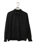 COMME des GARCONS SHIRTコムデギャルソンシャツ）の古着「カシミア混ウールレギュラーカラーシャツ」｜ブラック
