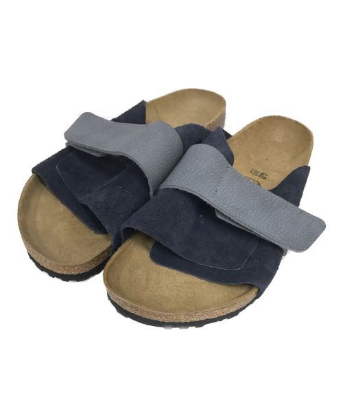 BIRKENSTOCK（ビルケンシュトック）BIRKENSTOCK (ビルケンシュトック) Kyotoヌバックサンダル ネイビー サイズ:40の古着・服飾アイテム