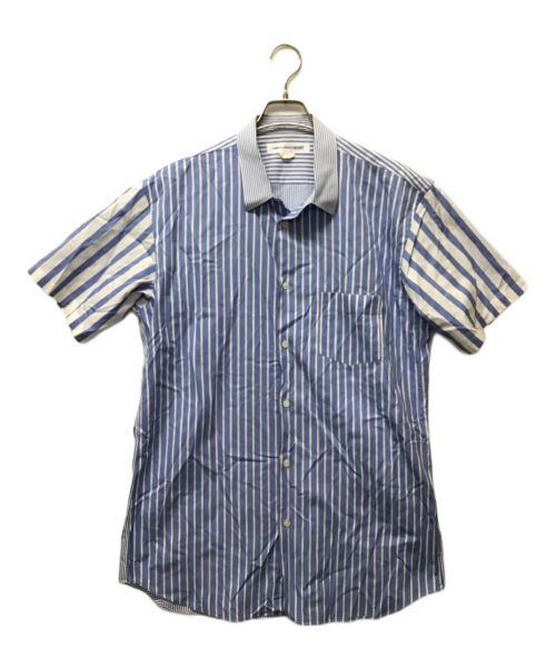 COMME des GARCONS SHIRT（コムデギャルソンシャツ）COMME des GARCONS SHIRT (コムデギャルソンシャツ) yarn dyed cotton poplin stripe スカイブルー サイズ:SIZE XSの古着・服飾アイテム