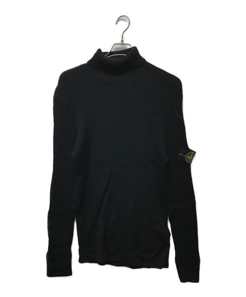 STONE ISLAND（ストーンアイランド）STONE ISLAND (ストーンアイランド) タートルネックニット ブラック サイズ:XLの古着・服飾アイテム