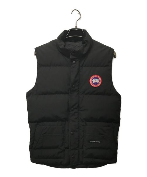 CANADA GOOSE（カナダグース）CANADA GOOSE (カナダグース) フリースタイルクルーベスト ダウンベスト ブラック サイズ:Sの古着・服飾アイテム